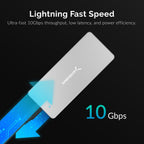 USB 3.2 IP67 Water Resistant Tool-Free SSD Enclosure