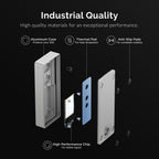 USB 3.2 IP67 Water Resistant Tool-Free SSD Enclosure