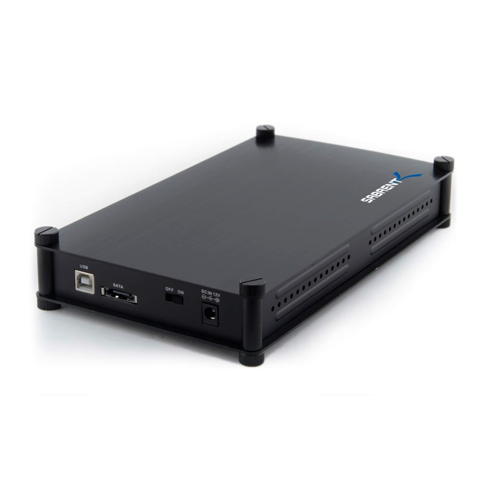 USB 2.0 To 3.5-Inch IDE/Sata Aluminum Hard Drive Enclosure | Black