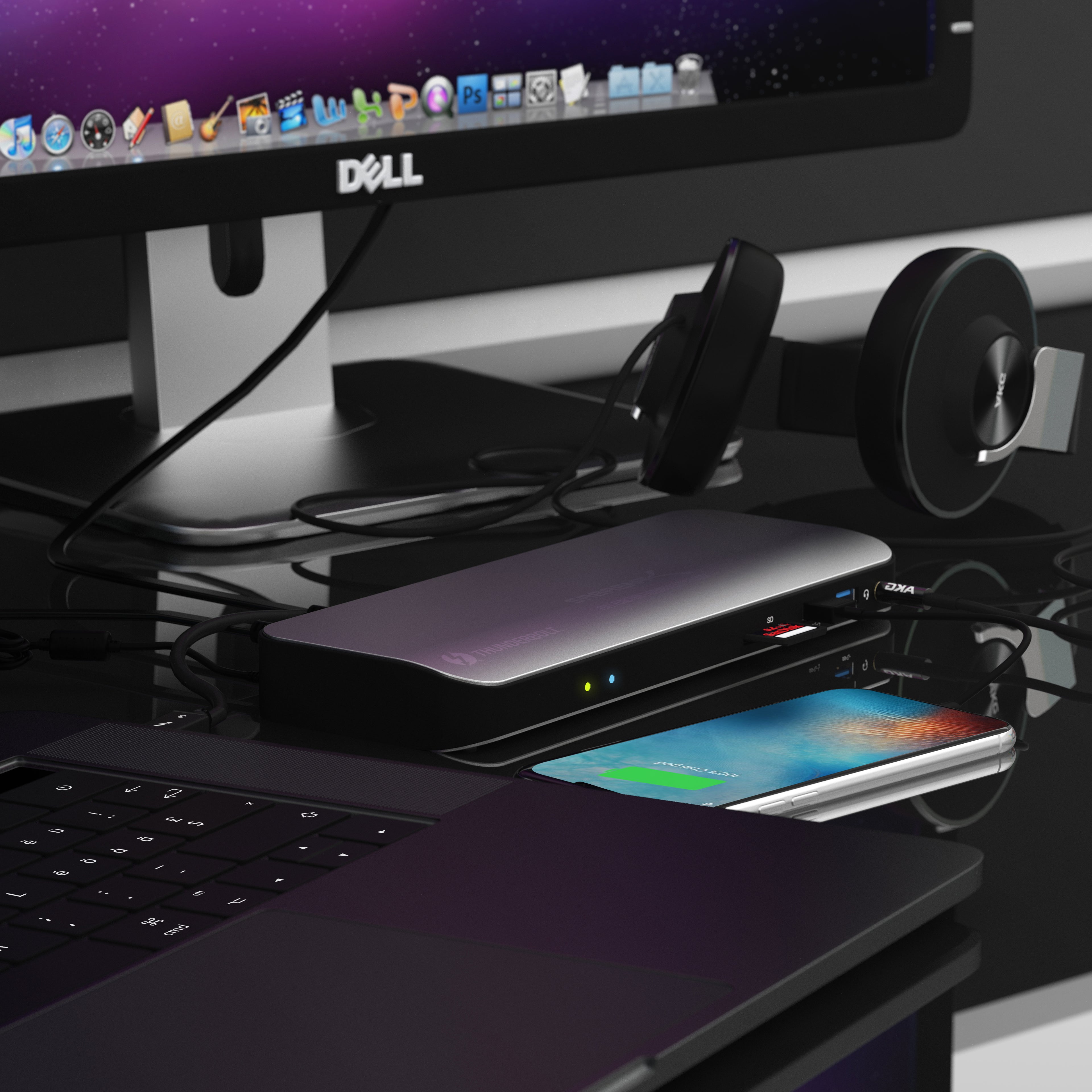 Thunderbolt 3 Docking Station with Power Delivery up to 60W Charging - Dual-4K Display