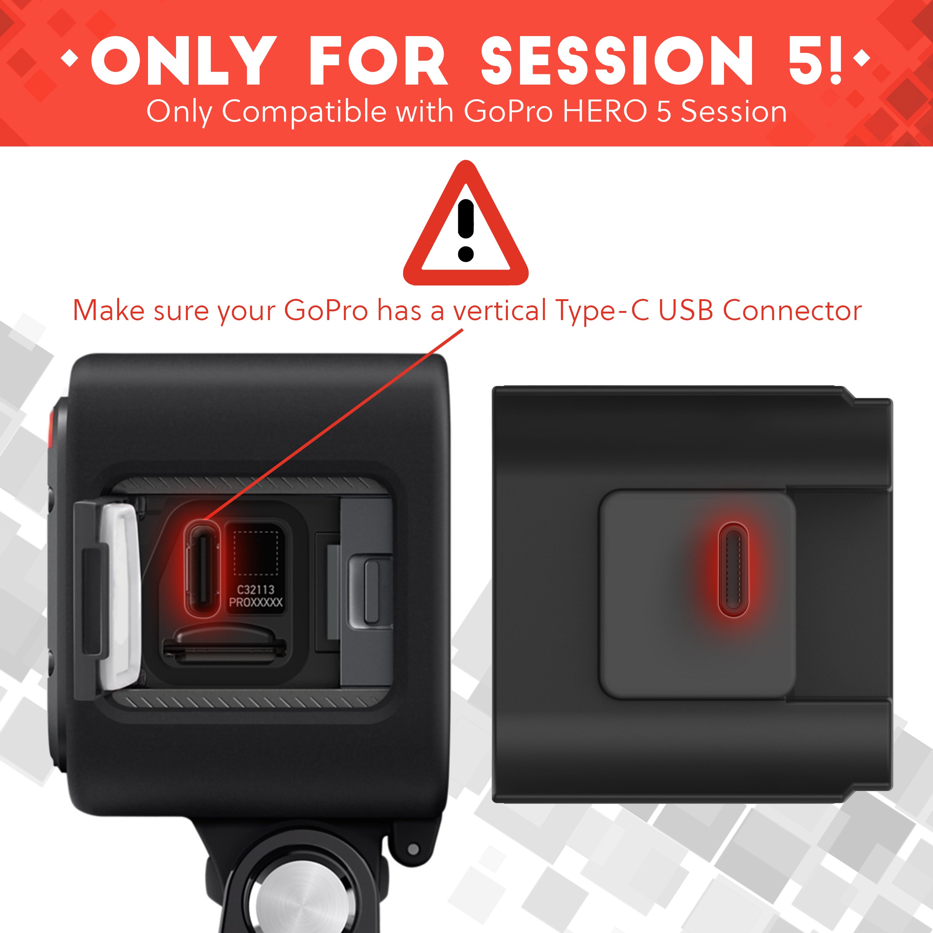 EcstaPro Extended Battery for GoPro HERO5 Session
