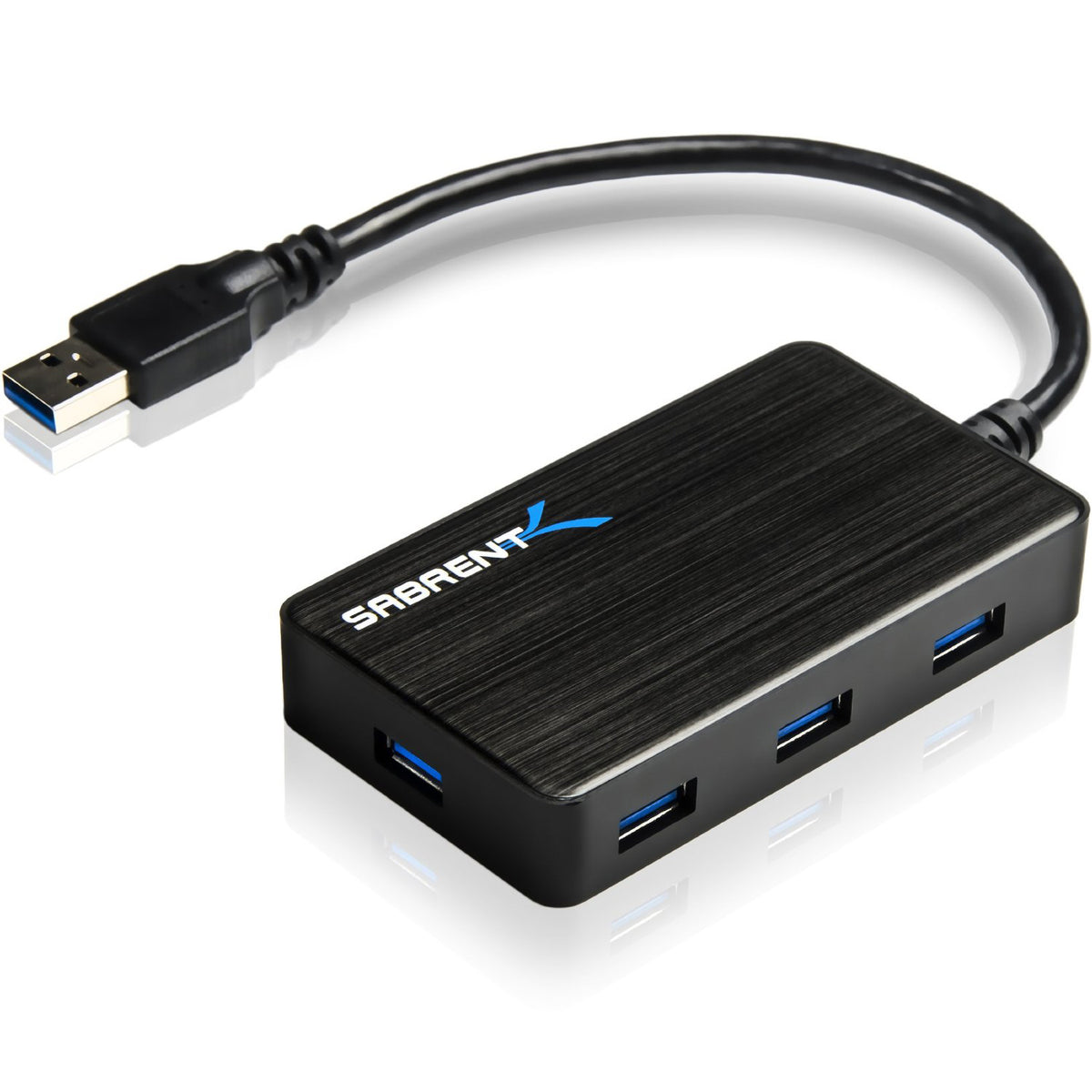 7 Port Portable USB 3.0 Hub with 4A Power Adapter