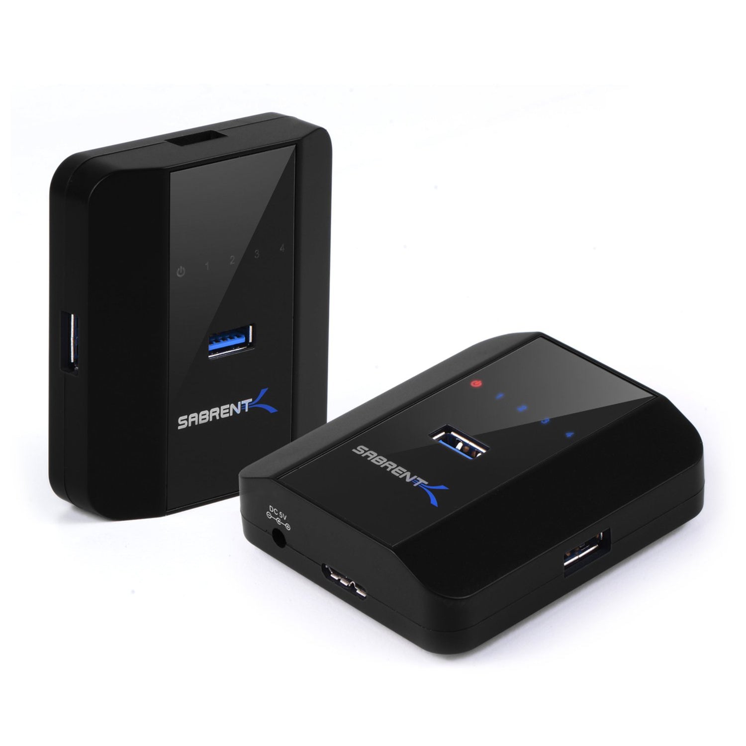 4-Port USB 3.0 Hub With Power Adapter