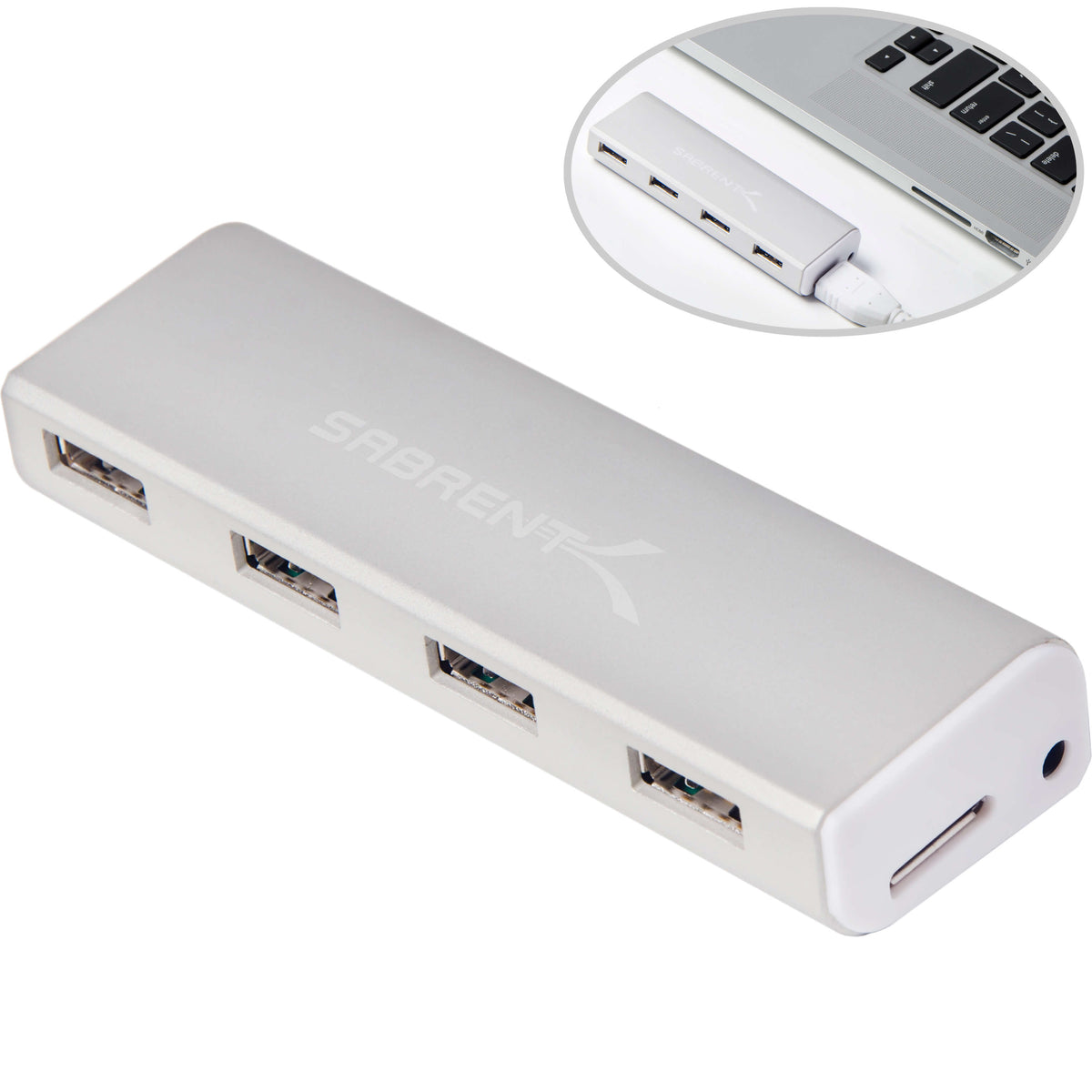 4 Port Aluminum USB 3.0 Hub For Mac