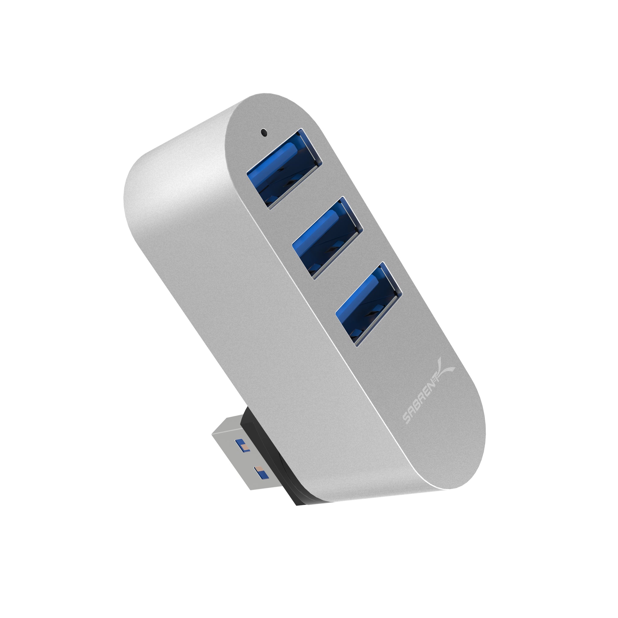 SABRENT Premium 4 Port Aluminum USB 3.0 Hub (30 Cable) for iMac, MacBook,  MacBook Pro, MacBook Air, Mac Mini, or Any PC [Silver] (HB-MAC3) 