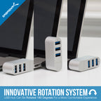 3-Port Mini USB 3.0 Rotating Hub