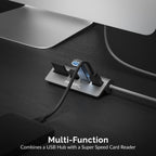 3 Port USB 3.0 Hub with SD/Micro SD Card Reader