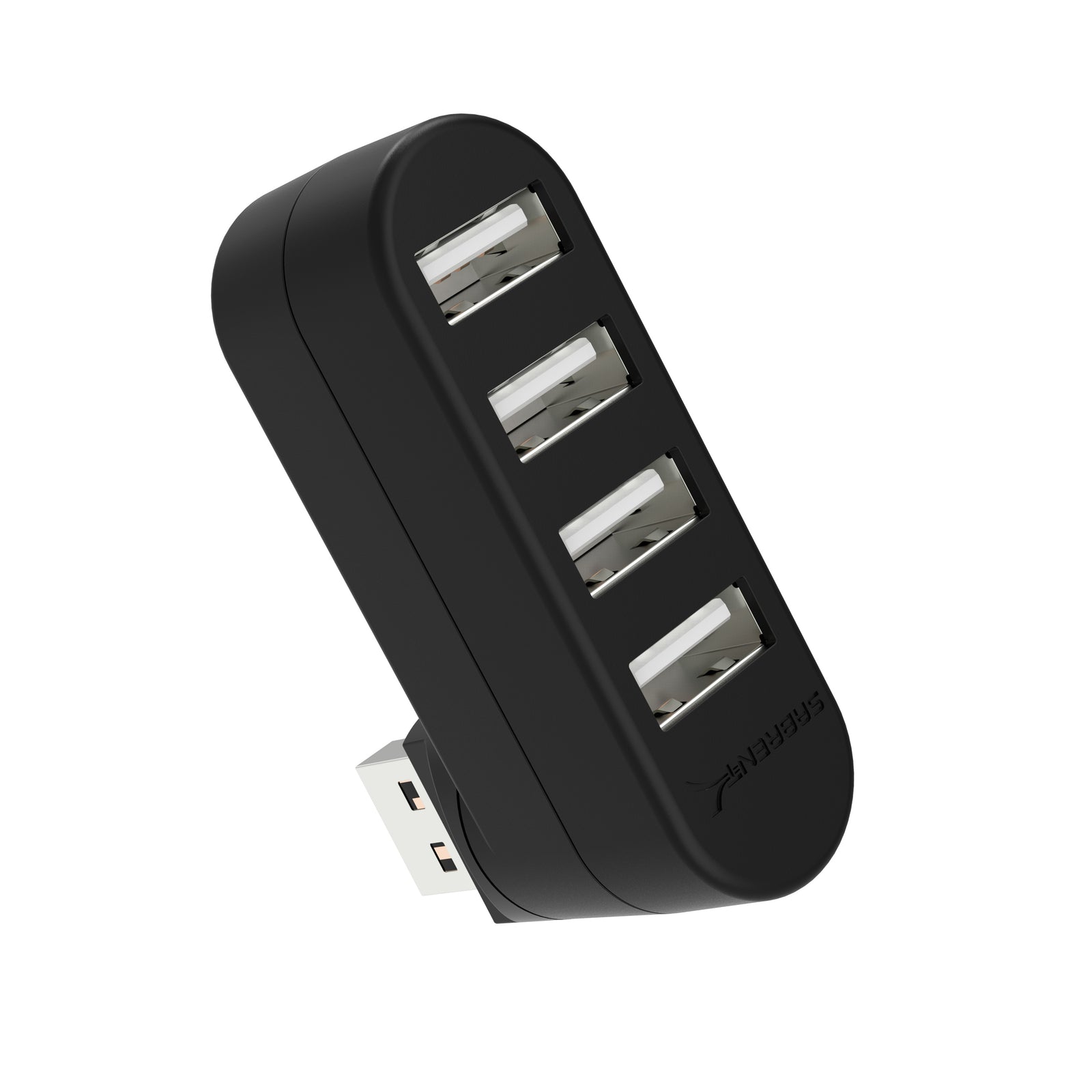 4-Port Mini USB 2.0 Rotating Hub
