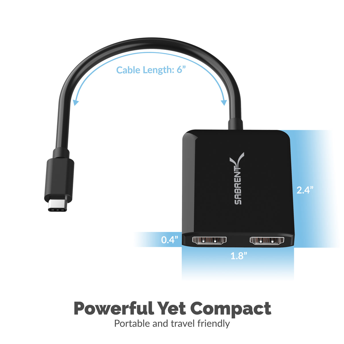USB Type-C Dual HDMI Adapter
