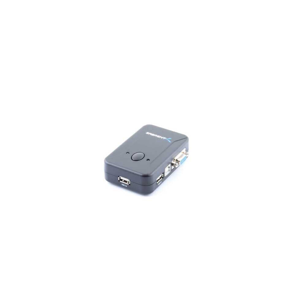 2-Port USB 2.0 and VGA/SVGA KVM Switch Box with 2 Sets of Cables