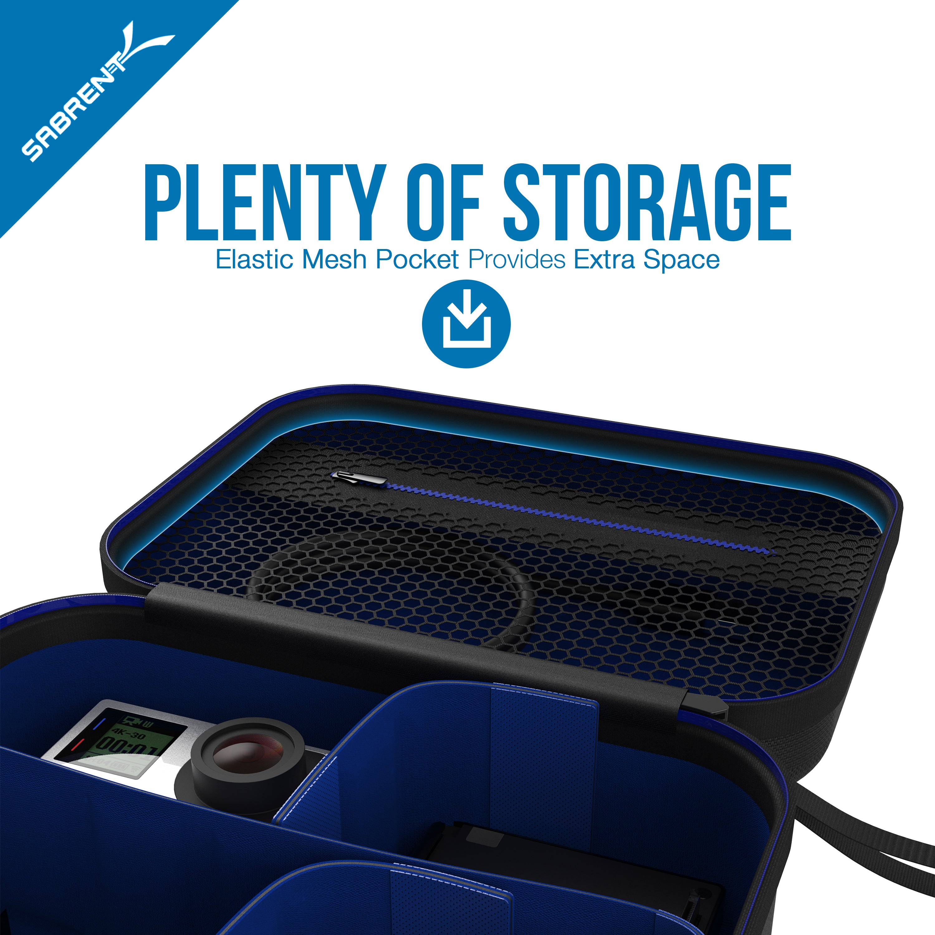 Universal Travel Case for GoPro or Small Electronics and Accessories [Small]