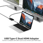 USB Type-C Dual HDMI Adapter