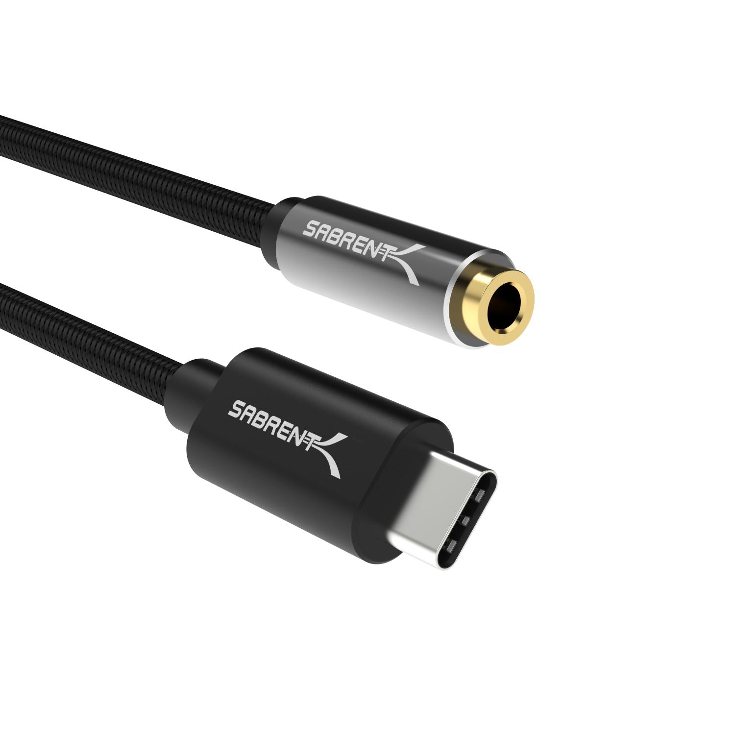 USB Type-C to 3.5mm Audio Jack Active Adapter 20 Cable - Sabrent