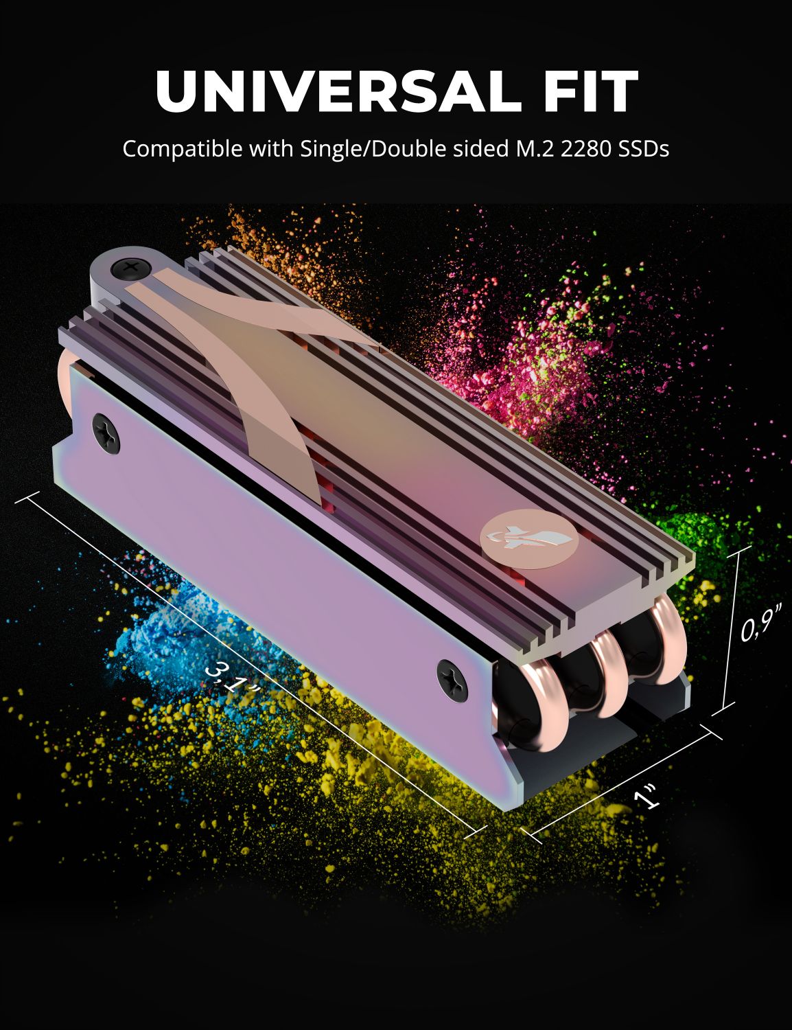 M.2 2280 SSD Rocket Gaming Edition Heatsink