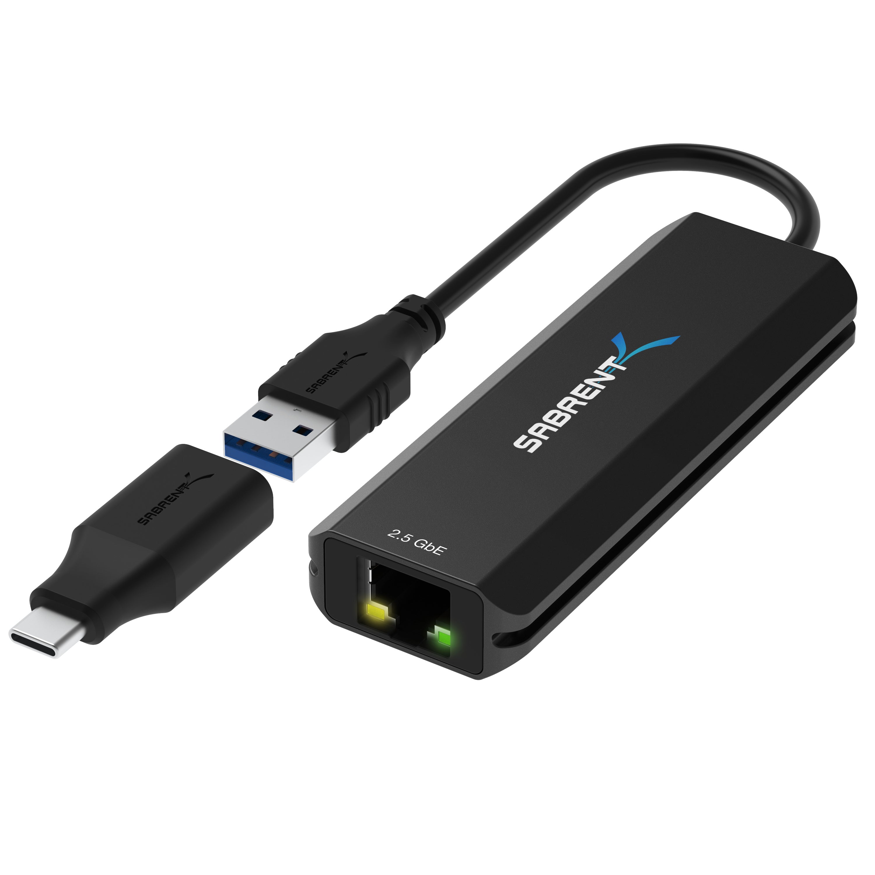 USB Type-A / Type-C to Gigabit Ethernet Adapter Sabrent