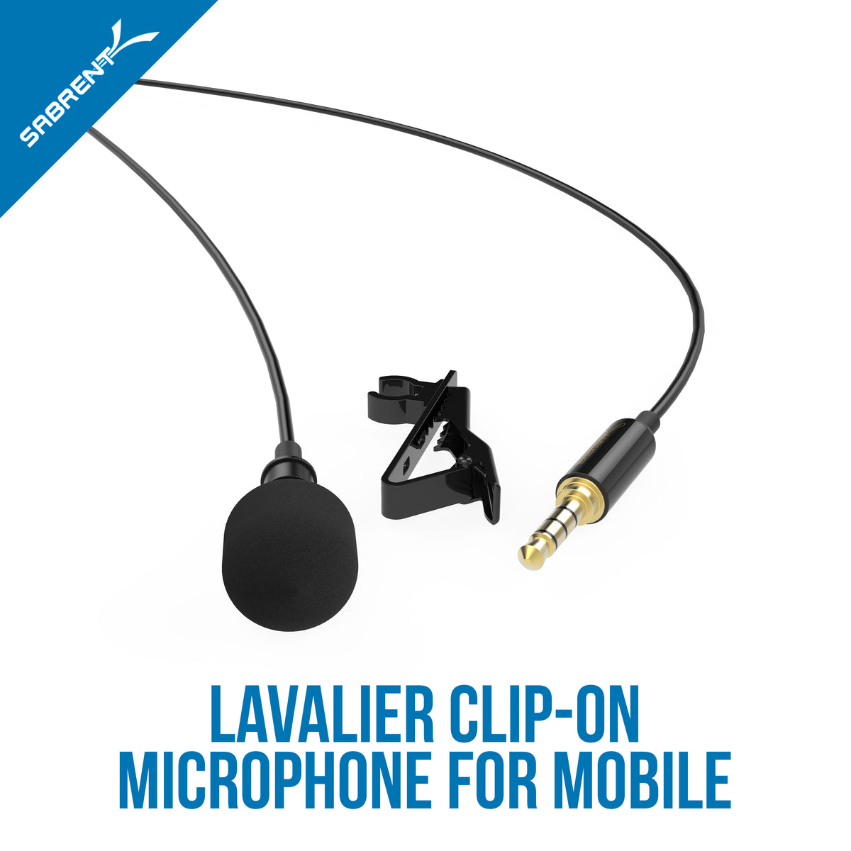 Lavalier / Lapel Clip-on Omnidirectional Condenser Microphone
