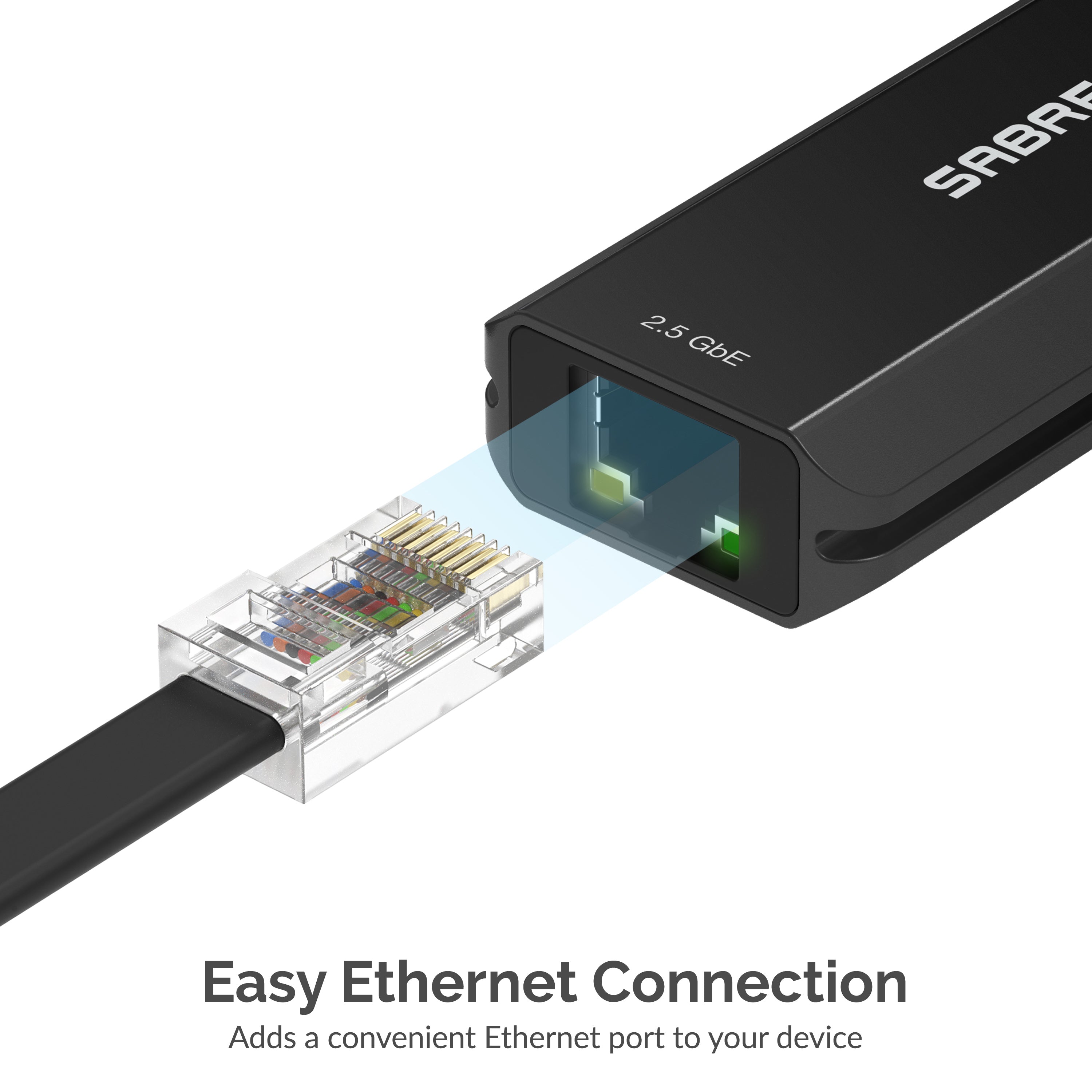 USB Type-A / Type-C to 2.5 Gigabit Ethernet Adapter