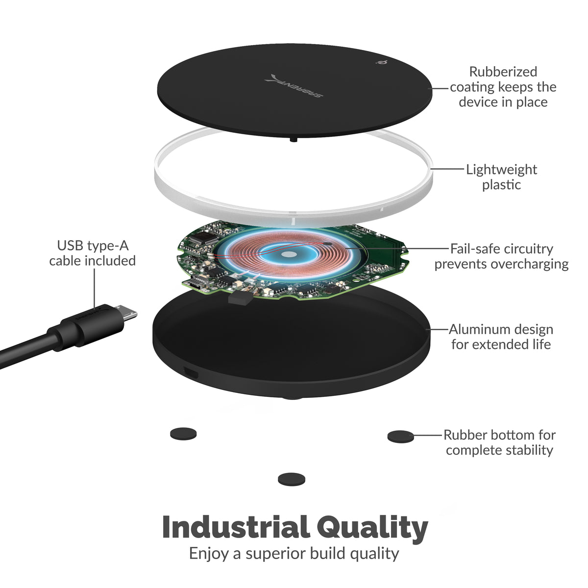 10W qi Wireless Fast Charger Charging Pad