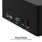 USB 3.1 Type-C 2.5"-3.5" HDD Docking Station