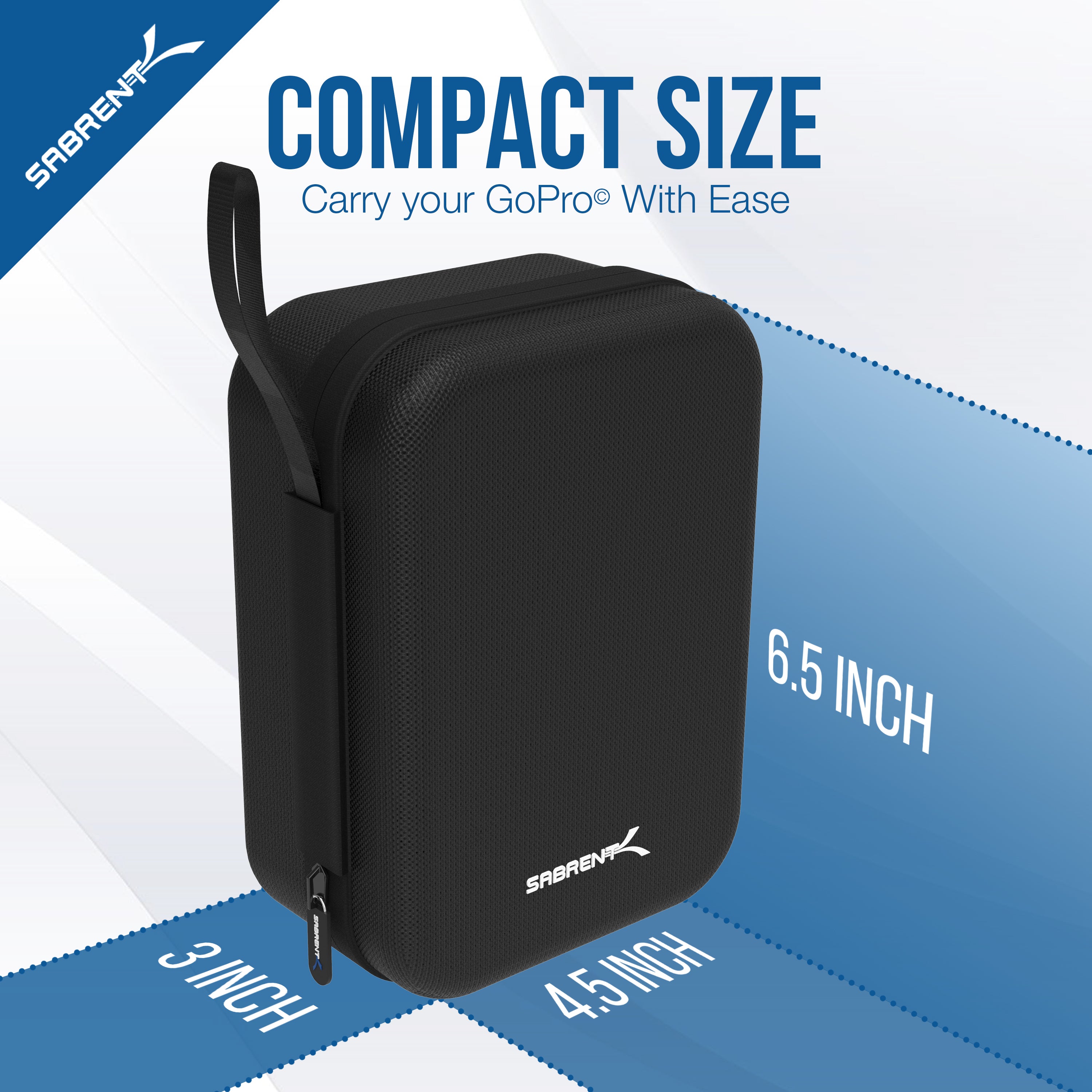 Universal Travel Case for GoPro or Small Electronics and Accessories [Small]