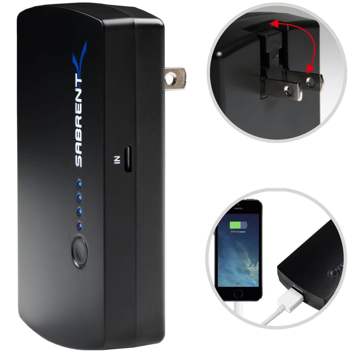 Portable Battery Charger - 2000mAh