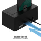 USB 3.1 Type-C 2.5"-3.5" HDD Docking Station