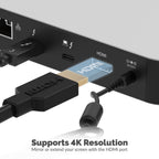 Thunderbolt 3 Docking Station with Power Delivery up to 60W Charging - Dual-4K Display