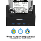 USB 3.0 SATA/SSD 2.5" HDD Docking Station with 3 USB Ports
