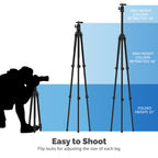 Aluminum Tripod With 360° Full Motion Camera Mount
