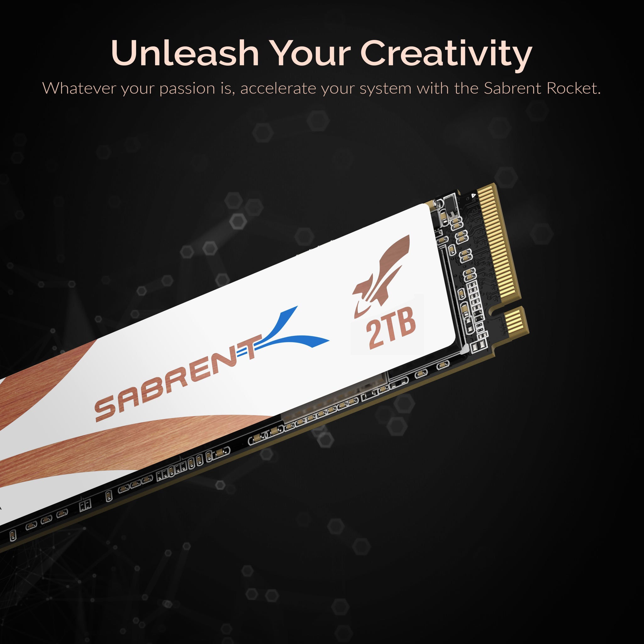 SABRENT Rocket 4 Plus SSD with Heatsink 2TB PCIe Gen 4 NVMe M.2 2280  Internal Solid State Drive, Extreme Speed, Heat Management  SB-RKT4P-HTSP-2TB 