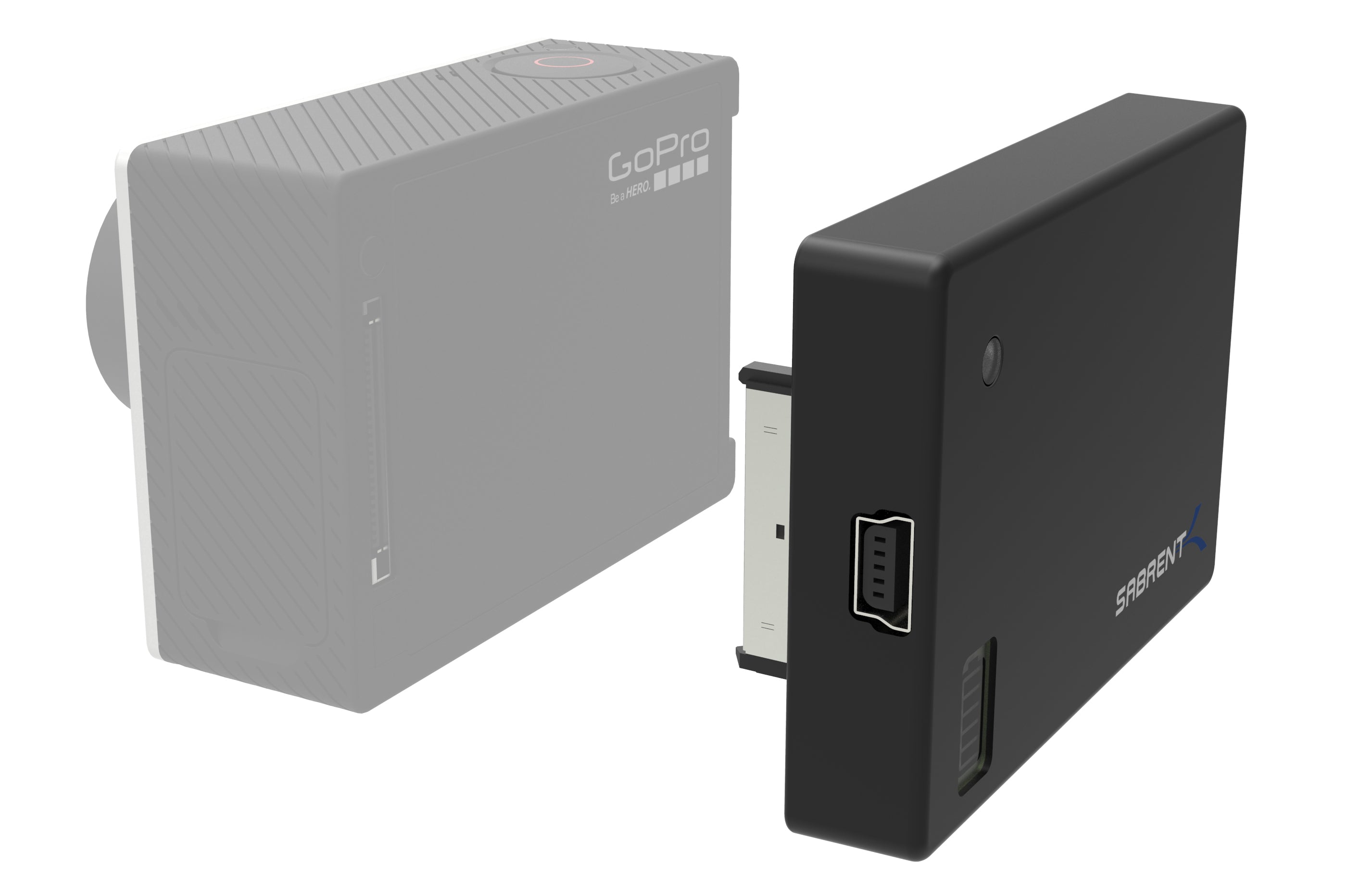 Extended Battery Pack for GoPro HERO4, HERO3+, HERO3 [with Backdoor Housings for HERO4 only]