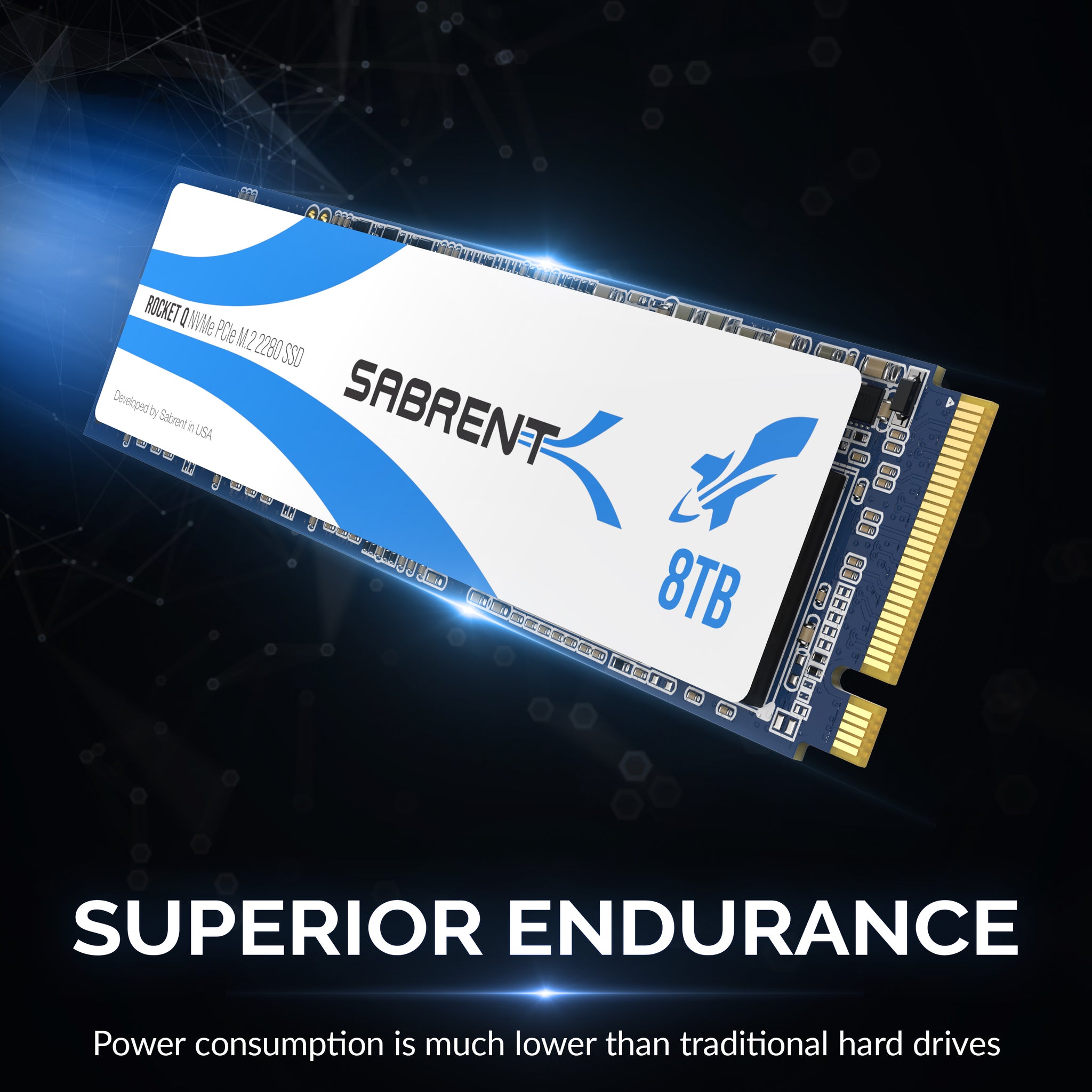  SABRENT Rocket Q 8TB NVMe PCIe M.2 2280 Internal SSD High  Performance Solid State Drive R/W 3300/2900MB/s (SB-RKTQ-8TB) : Electronics