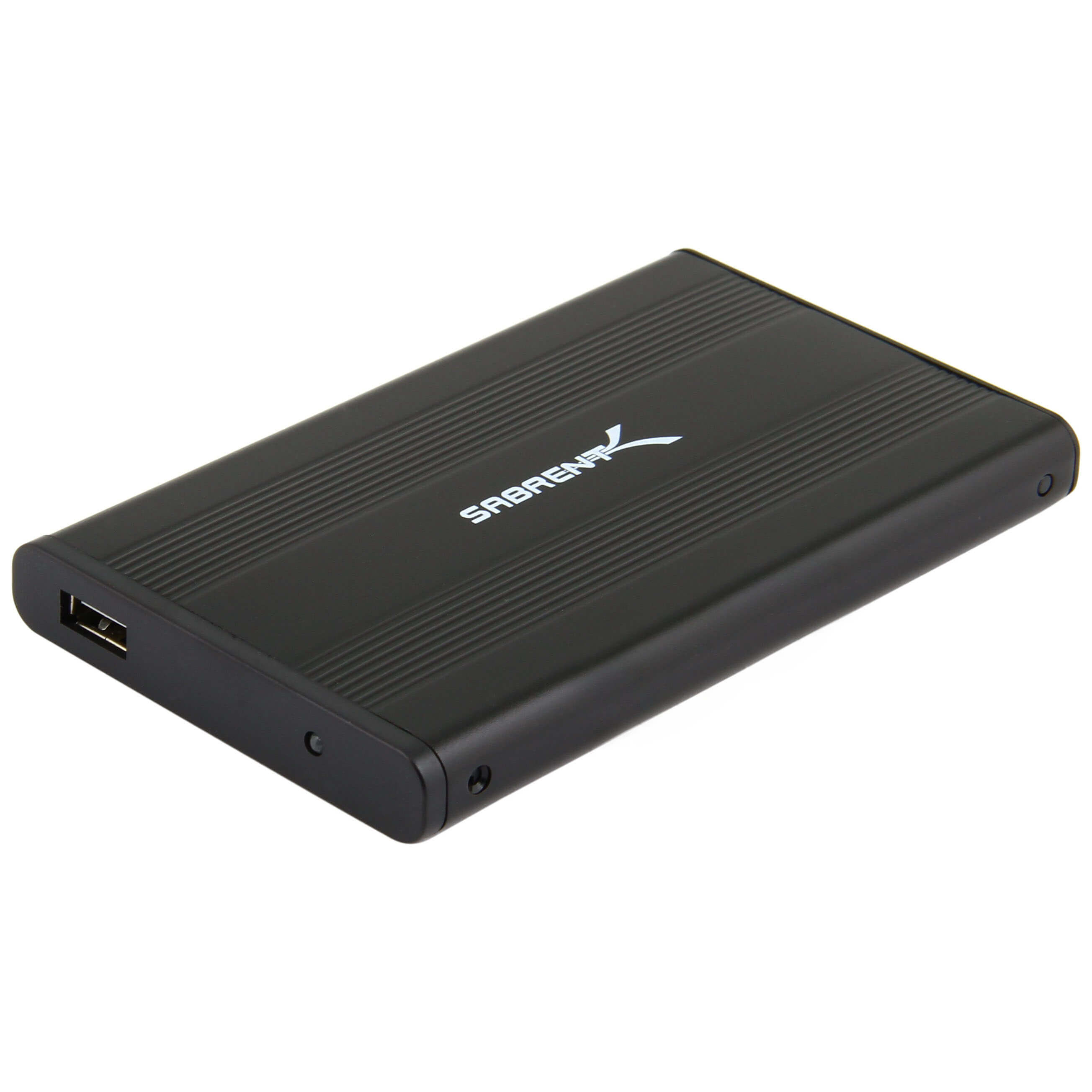 Ultra Slim 2.5-Inch IDE to USB 2.0 External Aluminum Hard Drive Enclosure | Black
