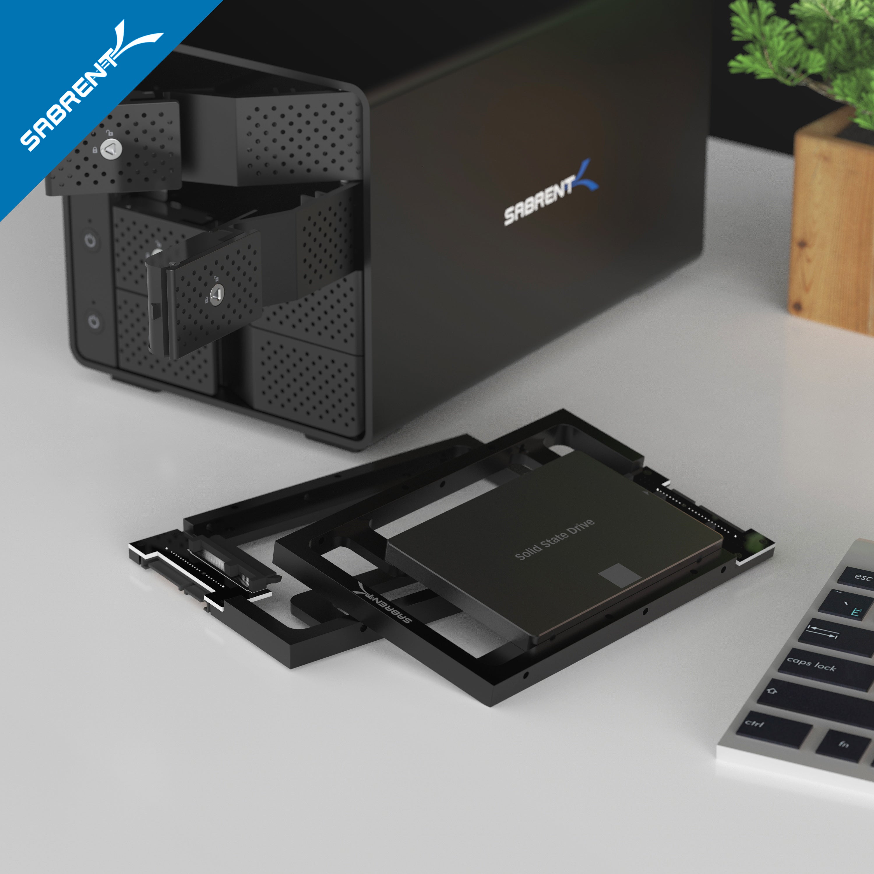 2.5" SSD & SATA Hard Drive to Desktop 3.5" SATA Bay Converter Mounting Kit