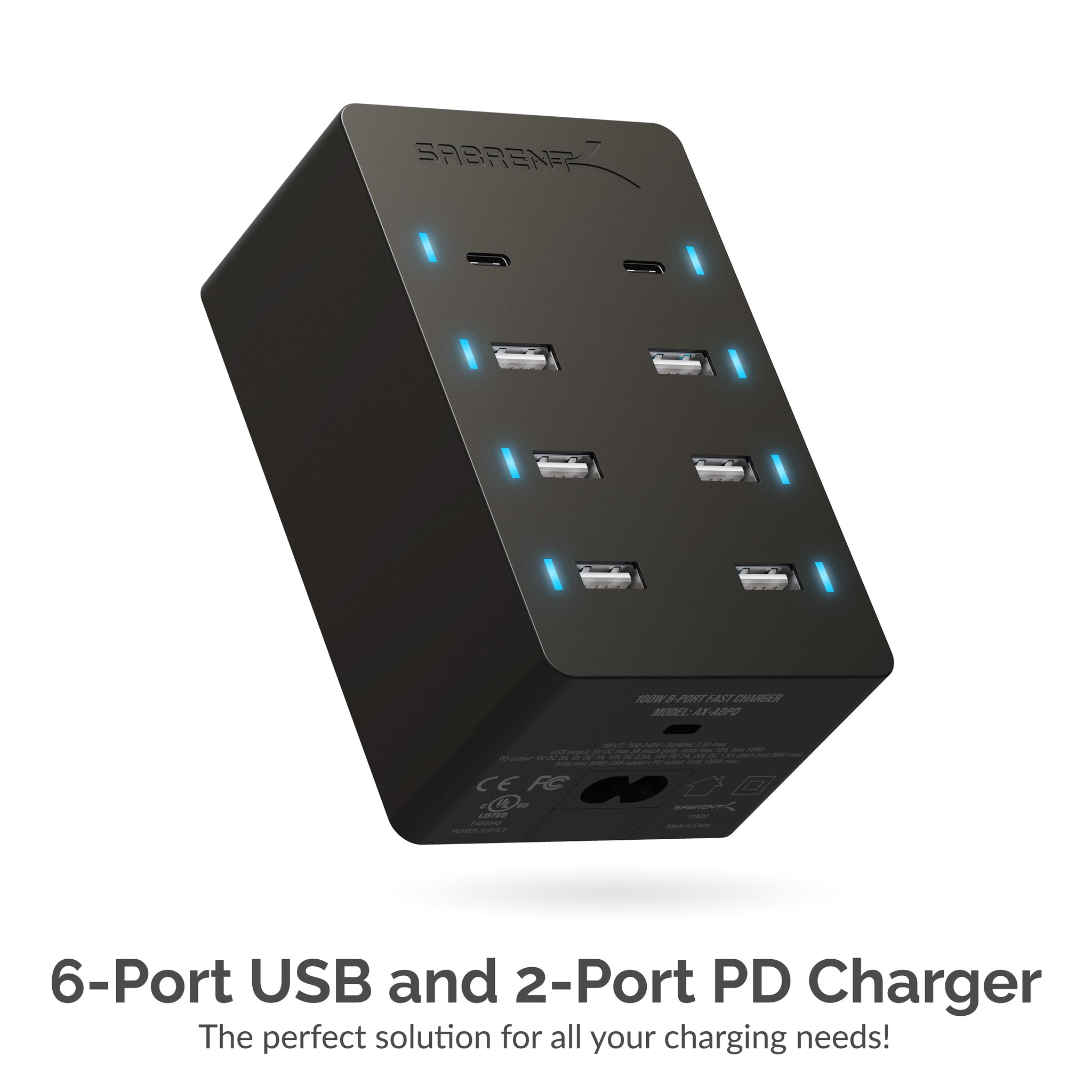 100w Charger Usb Type C, 100w Charger Usb C Pd, Charger 6port 100w