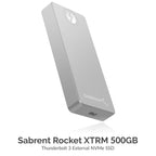 Sabrent Rocket XTRM 500GB Thunderbolt 3 External SSD (Up to 2400MBs/2400MBs R/W) (SB-XTRM-500)
