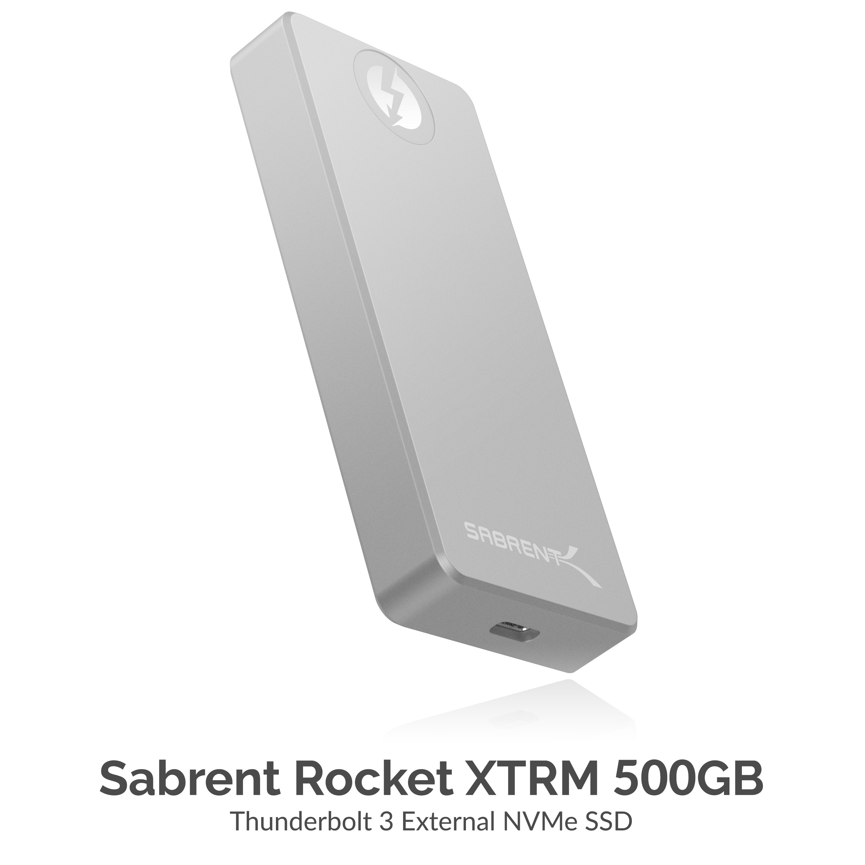 Sabrent Rocket XTRM 500GB Thunderbolt 3 External SSD (Up to 2400MBs/2400MBs R/W) (SB-XTRM-500)