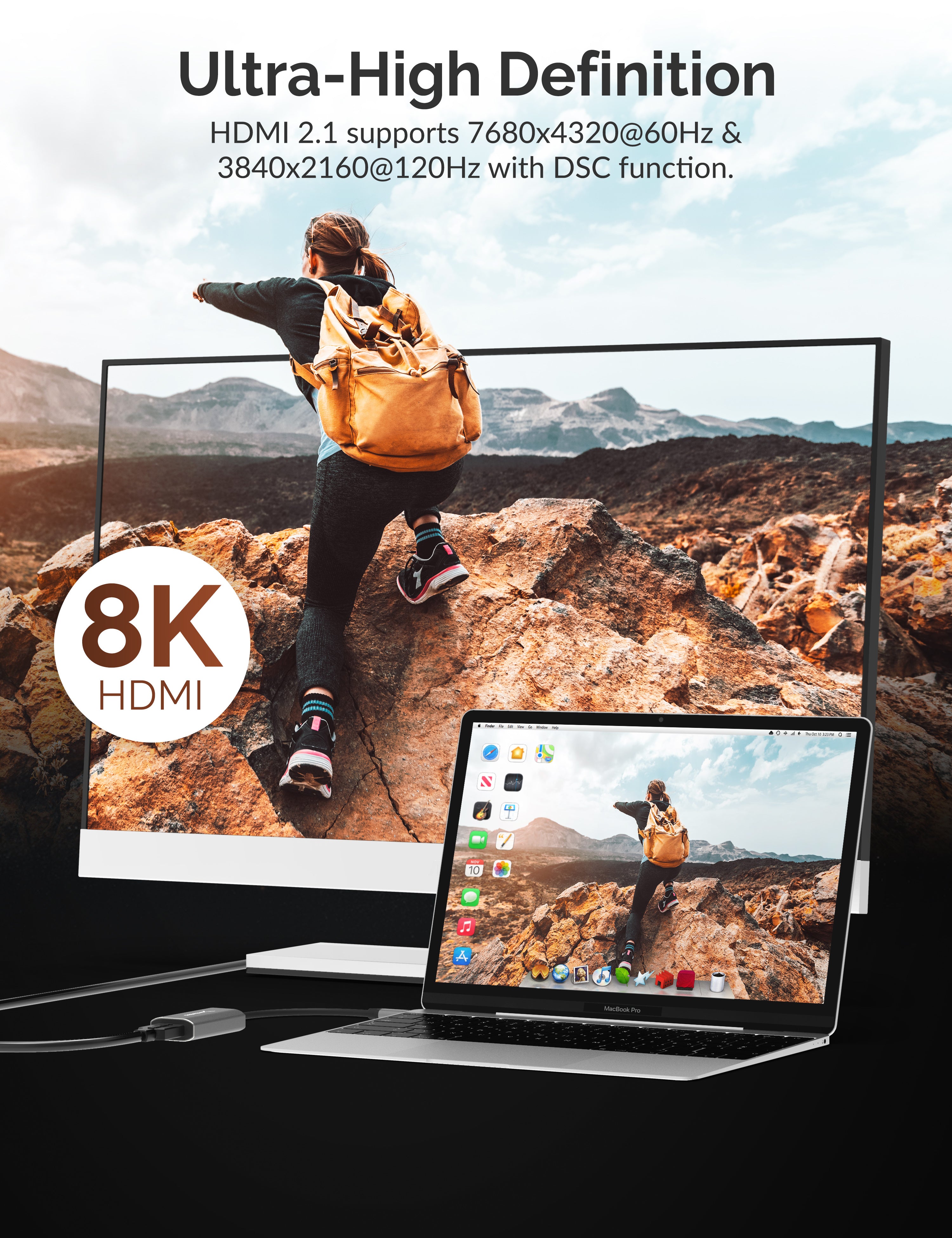 USB Type-C to HDMI 2.1 Adapter