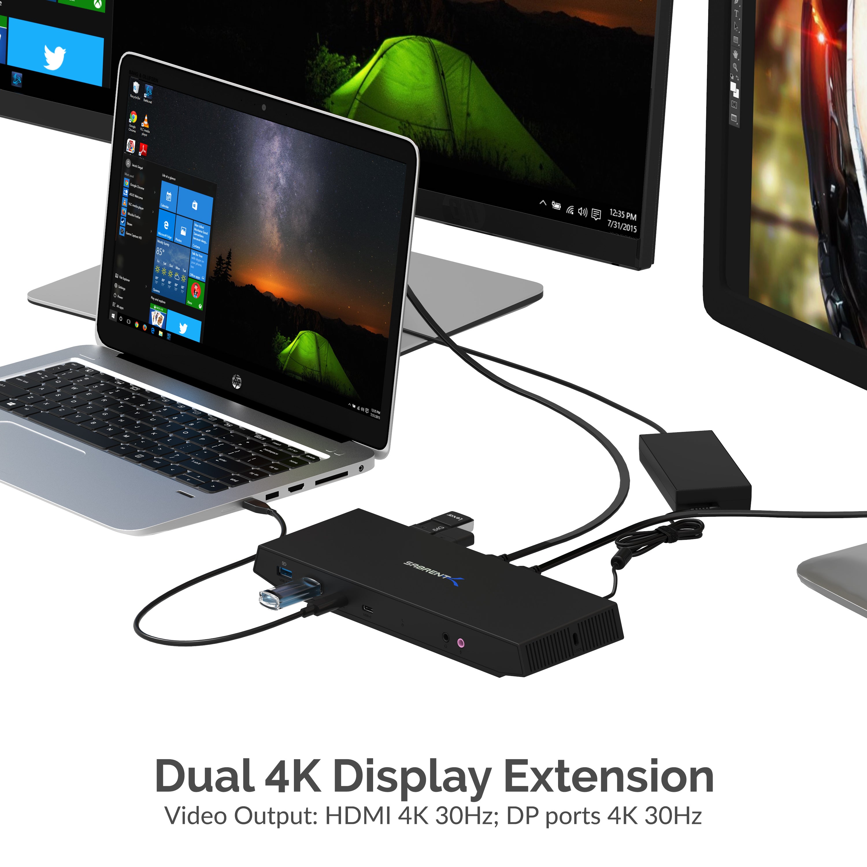 USB Type-C Dual 4K Universal Docking Station