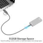 Sabrent Rocket Pro 512GB USB 3.2 External Aluminum SSD (SB-512-PRO)