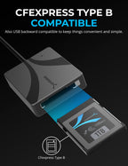 USB Type C CFexpress Type B Card Reader