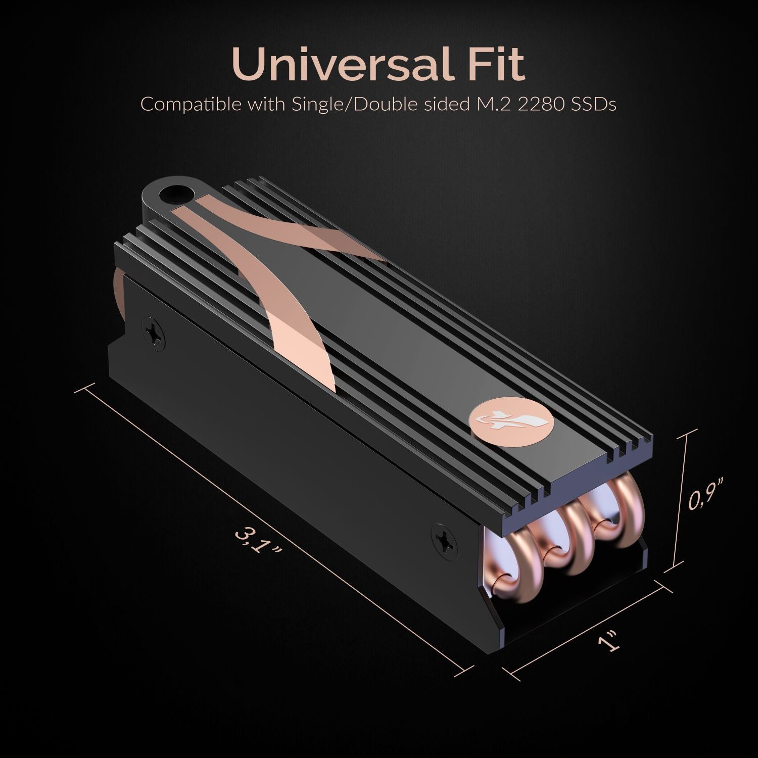 M.2 2280 SSD Rocket Heatsink