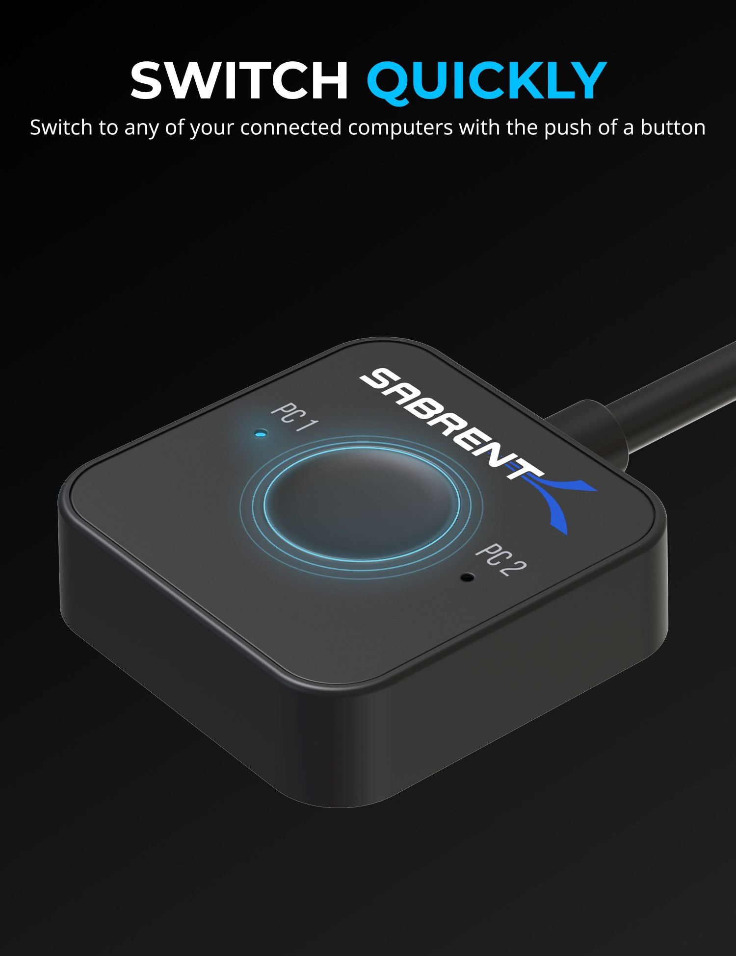 SABRENT USB-C KVM Switch with Power Delivery! 