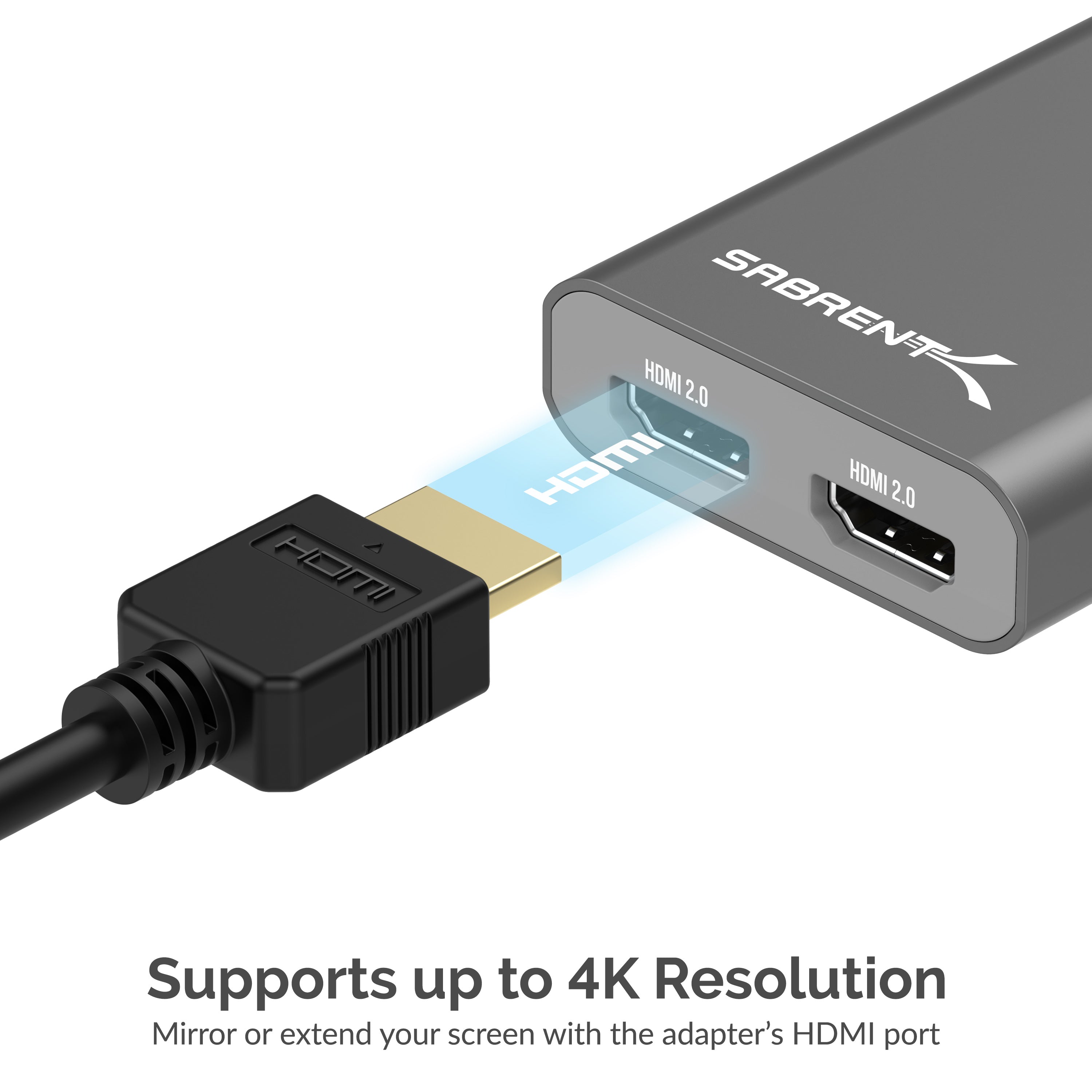WAVLINK USB 3.0 oder USB C auf HDMI Adapter für Zwei Monitore, Universal Video Graphics Adapter WAVLINK USB 3.0 oder USB C auf HDMI Adapter für Zwei Monitore, Universal Video Graphics Adapter