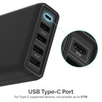 5-Port USB A / Type-C PD Smart Charger