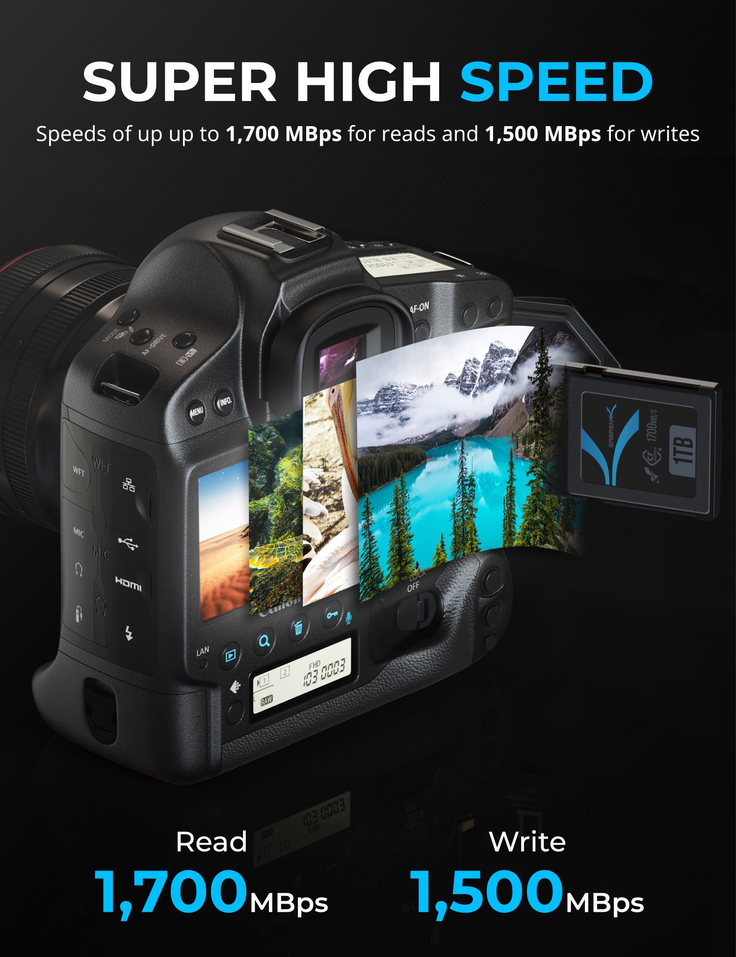 Rocket CFX CFexpress Type B Memory Card