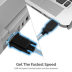 USB to RS-232 DB9 Serial 9 pin Adapter (Prolific PL2303)
