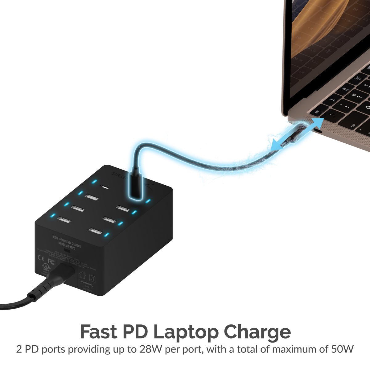 8-Port USB Rapid Charger