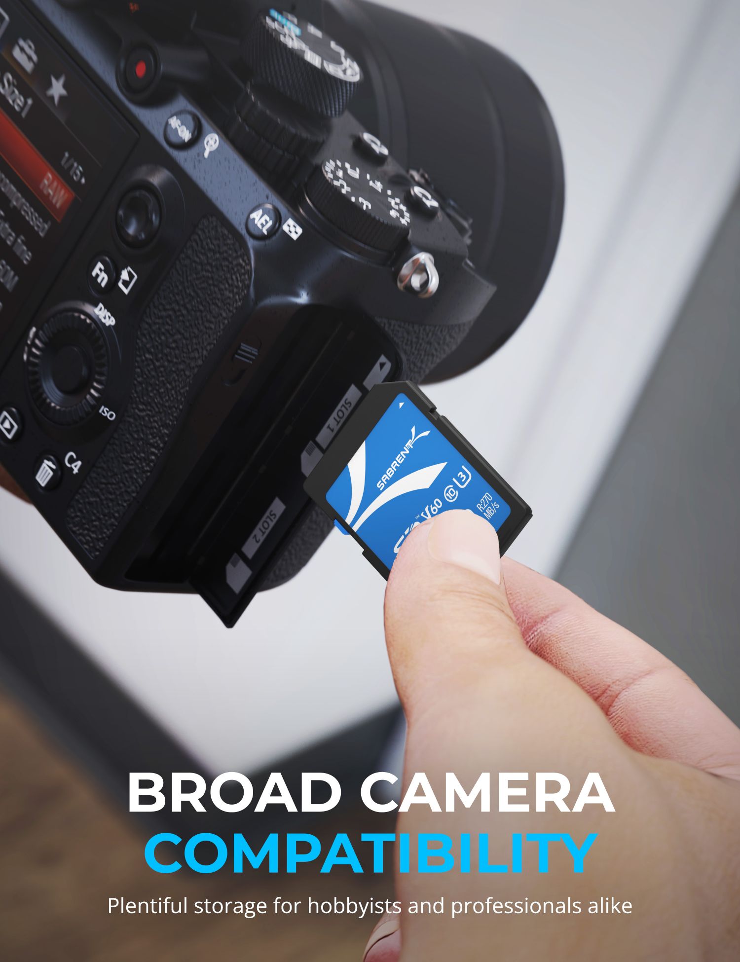 SABRENT Rocket V60 - Memory Card SD UHS-II (128 GB, R270 MB/s W170 MB/s (SD- TL60-128 GB SABRENT Rocket V60 - Memory Card SD UHS-II (128 GB, R270 MB/s W170 MB/s (SD- TL60-128 GB