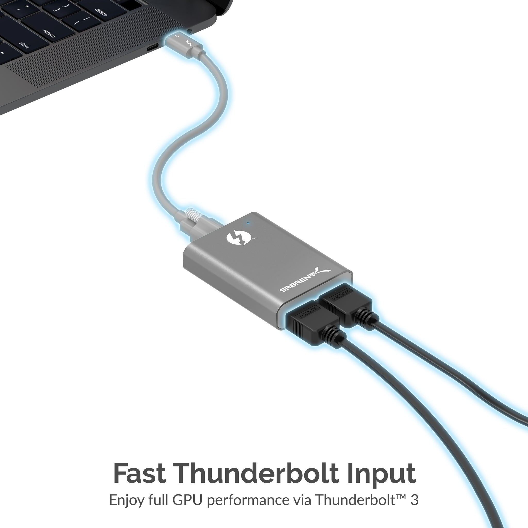 CHOETECH Thunderbolt 3 to Dual HDMI 2.0 Output Adapter